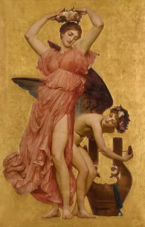 Erato by Frederic Leighton Oil Painting
