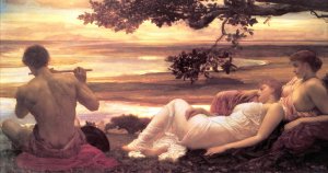 Idyll by Frederic Leighton Oil Painting