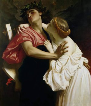 Orpheus And Eurydice by Frederic Leighton Oil Painting
