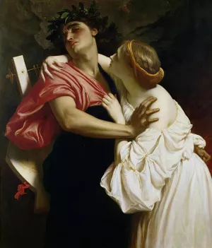 Orpheus And Eurydice by Frederic Leighton Oil Painting