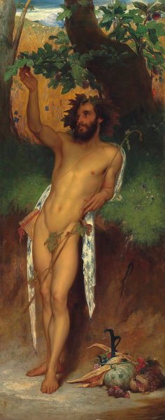 Pan by Frederic Leighton Oil Painting