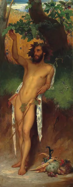 Pan by Frederic Leighton Oil Painting