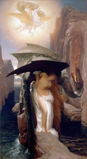 Perseus and Andromeda by Frederic Leighton Oil Painting