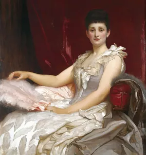 Portrait Of Amy Augusta, Lady Coleridge by Frederic Leighton Oil Painting