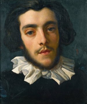 Portrait of Charles Edward Perugini by Frederic Leighton Oil Painting
