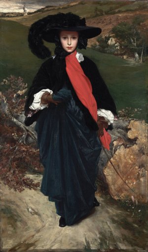 Portrait of May Sartoris by Frederic Leighton Oil Painting
