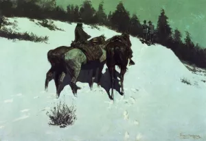 A Reconnaissance by Frederic Remington - Oil Painting Reproduction