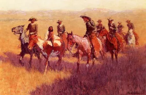 An Assault on His Dignity Oil painting by Frederic Remington