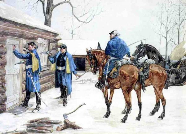Main Product Photo of Arresting the Deserter Painting by Frederic Remington