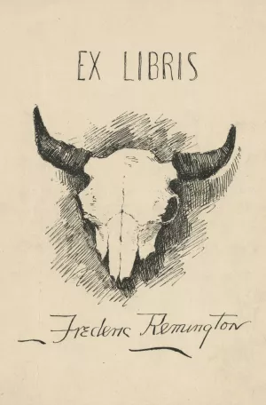 Bookplate of Frederic Remington by Frederic Remington Oil Painting