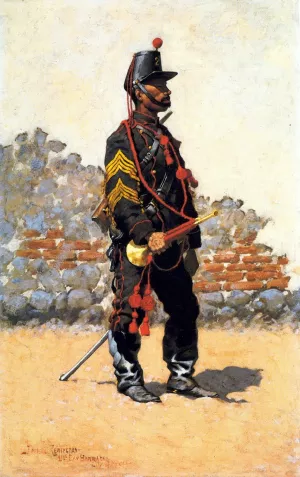 Bugler of Cavalry by Frederic Remington Oil Painting