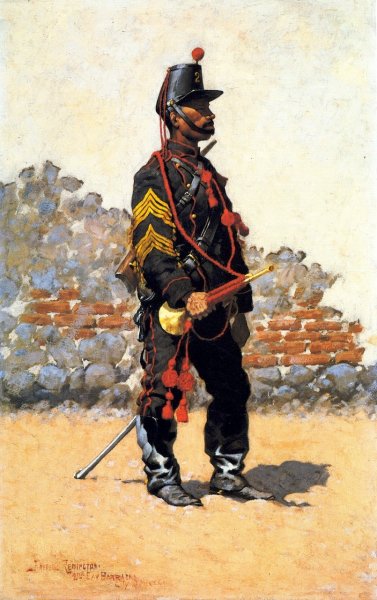Main Product Photo of Bugler of Cavalry Painting by Frederic Remington