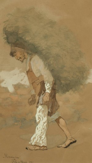 Carrying Fodder by Frederic Remington Oil Painting