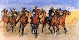 Colored Troopers to the Rescue by Frederic Remington - Oil Painting Reproduction