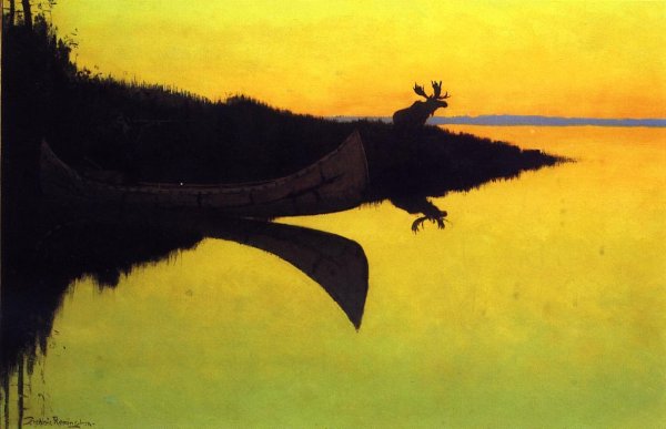 Main Product Photo of Comming to the Call Painting by Frederic Remington