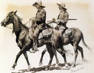 Cracker Cowboys of Florida painting by Frederic Remington