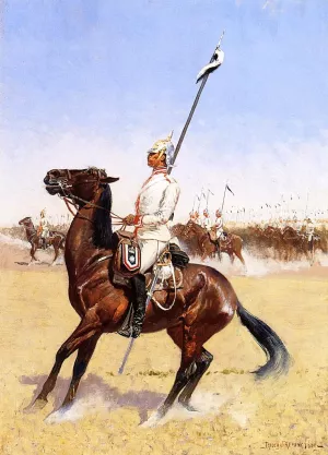 Cuirassiers also known as Imperial Lancers by Frederic Remington Oil Painting
