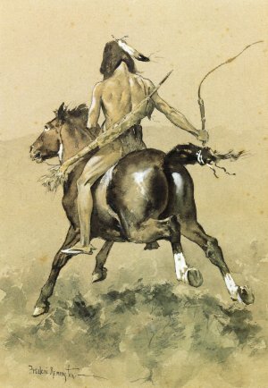 Going to the Buffalo Hunt Oil painting by Frederic Remington