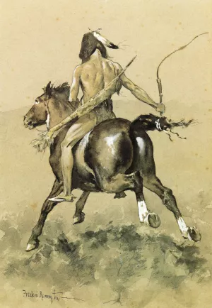 Going to the Buffalo Hunt by Frederic Remington Oil Painting