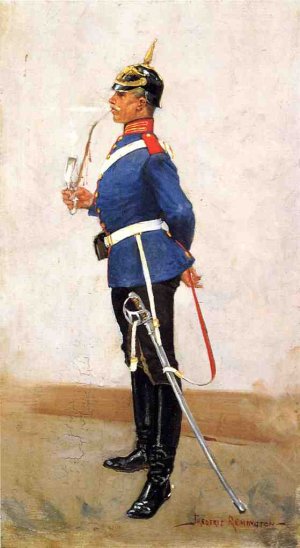 Infantry Officer, Full Dress Oil painting by Frederic Remington
