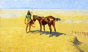 Ridden Down by Frederic Remington - Oil Painting Reproduction