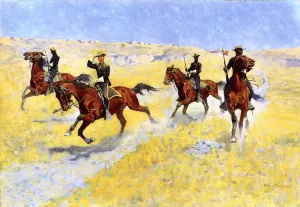 The Advance Oil painting by Frederic Remington