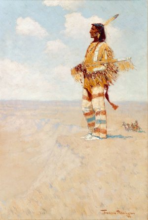 The Last of His Race by Frederic Remington Oil Painting