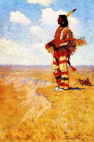 The Last of His Race by Frederic Remington Oil Painting