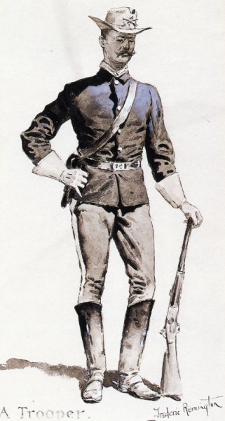 Main Product Photo of Trooper Painting by Frederic Remington