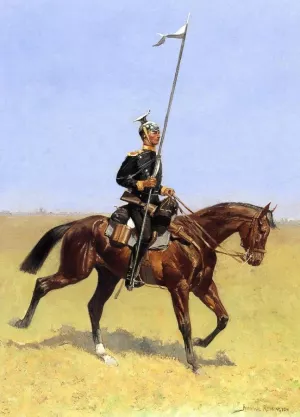 Uhlan (also known as Lancer) by Frederic Remington Oil Painting