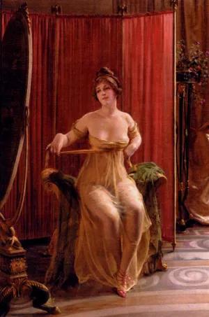 In The Dressing Room painting by Frederic Soulacroix