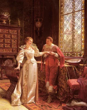 La Demande En Mariage by Frederic Soulacroix - Oil Painting Reproduction