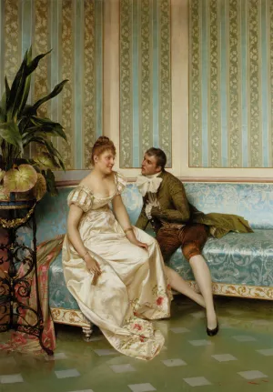 La Proposition by Frederic Soulacroix - Oil Painting Reproduction