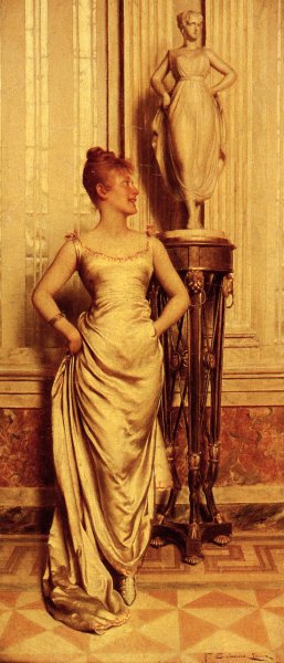 La Sortie by Frederic Soulacroix Oil Painting