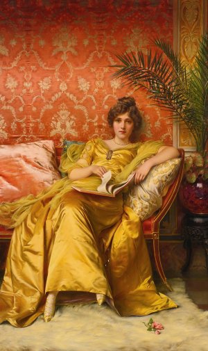 The Rose by Frederic Soulacroix Oil Painting