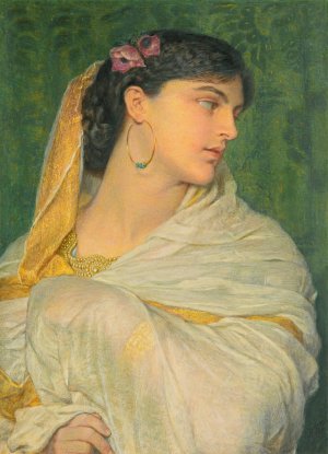 Shireen by Frederic William Burton Oil Painting
