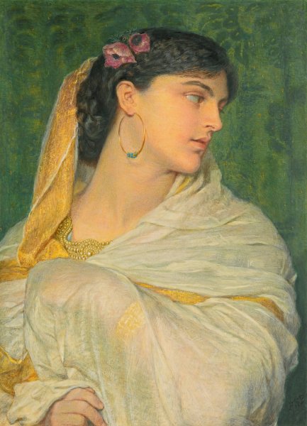 Shireen by Frederic William Burton - Hand-Painted Oil Painting Reproduction