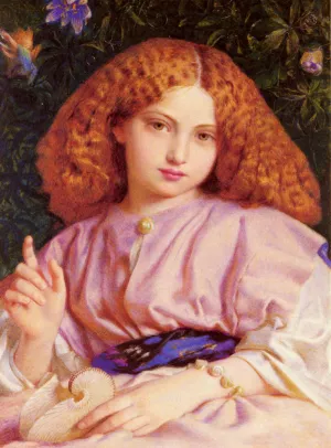 The Child Miranda by Frederic William Burton Oil Painting