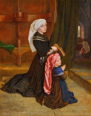 The Widow Of WOhlm by Frederic William Burton Oil Painting