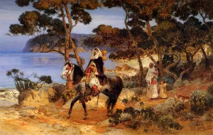 A Coastal Trail Oil painting by Frederick Arthur Bridgman