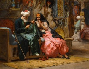 A Precious Jewel by Frederick Arthur Bridgman Oil Painting