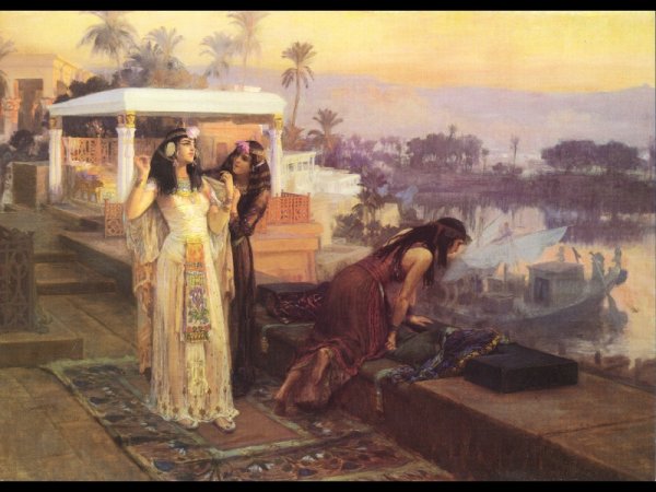 Main Product Photo of Cleopatra on the Terraces of Philae Painting by Frederick Arthur Bridgman