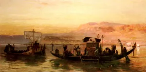 Cleopatra's Barge by Frederick Arthur Bridgman Oil Painting