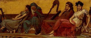 Design for the Decoration of an Aeolian Harp by Frederick Arthur Bridgman Oil Painting