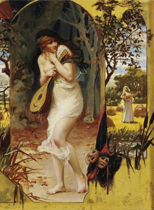 La Cigale by Frederick Arthur Bridgman Oil Painting