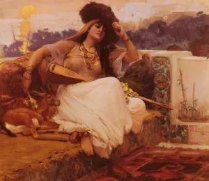 L'Indolence by Frederick Arthur Bridgman Oil Painting