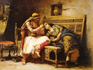 Queen of the Brigands by Frederick Arthur Bridgman Oil Painting