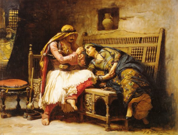 Queen of the Brigands by Frederick Arthur Bridgman - Hand-Painted Oil Painting Reproduction