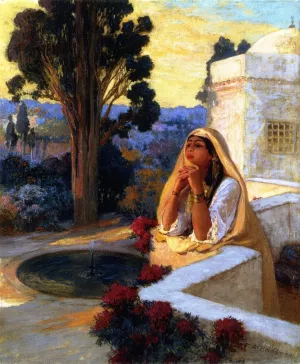 Reverie by Frederick Arthur Bridgman Oil Painting