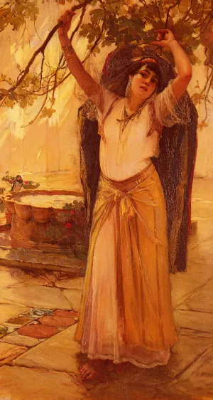 Spanish Lady by Frederick Arthur Bridgman - Oil Painting Reproduction